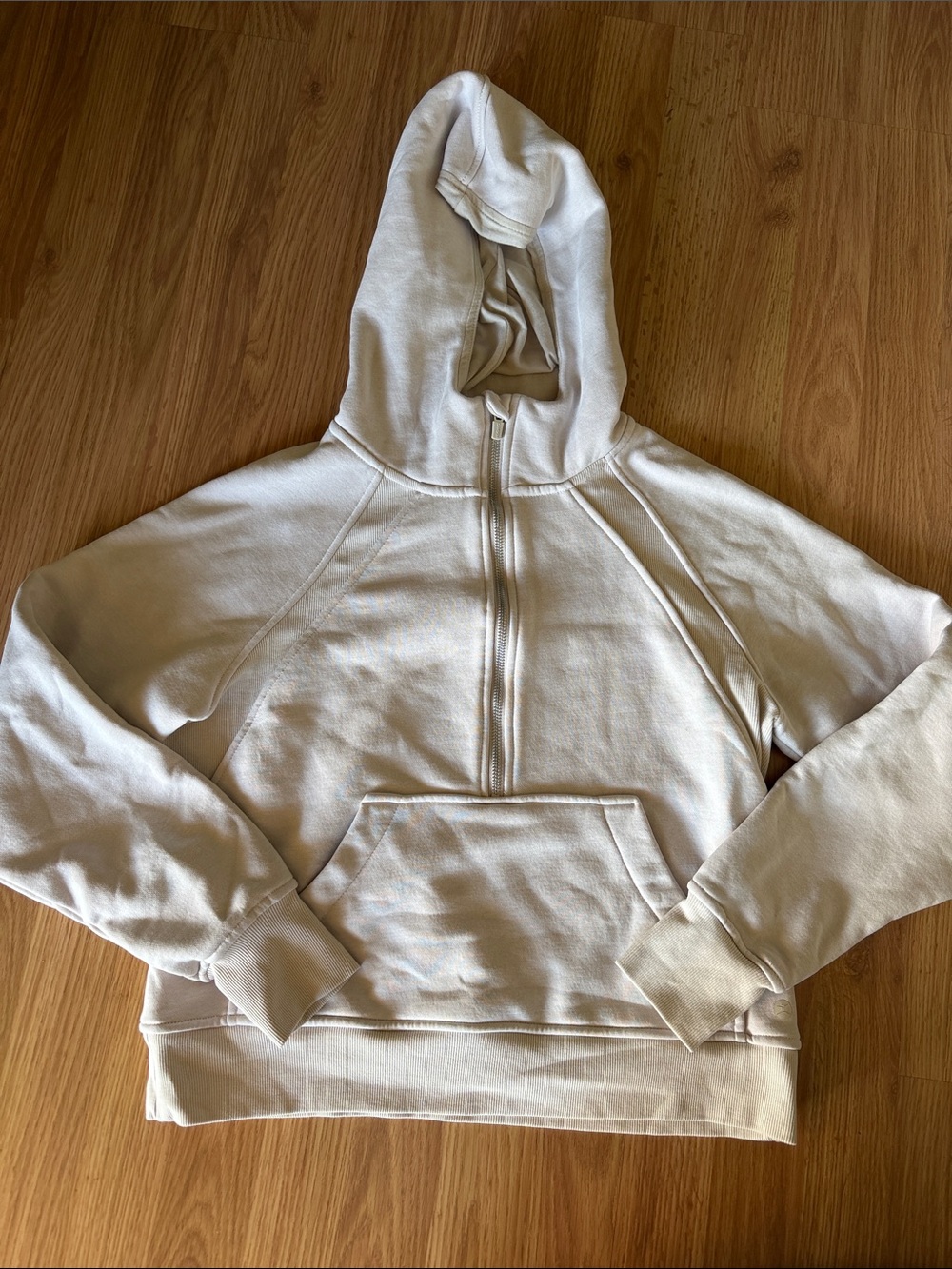 Cream danskin quarterzip